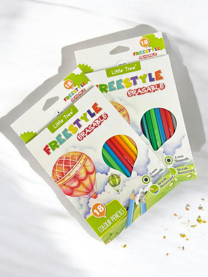 Erasable Colour Pencils (18-Pack)