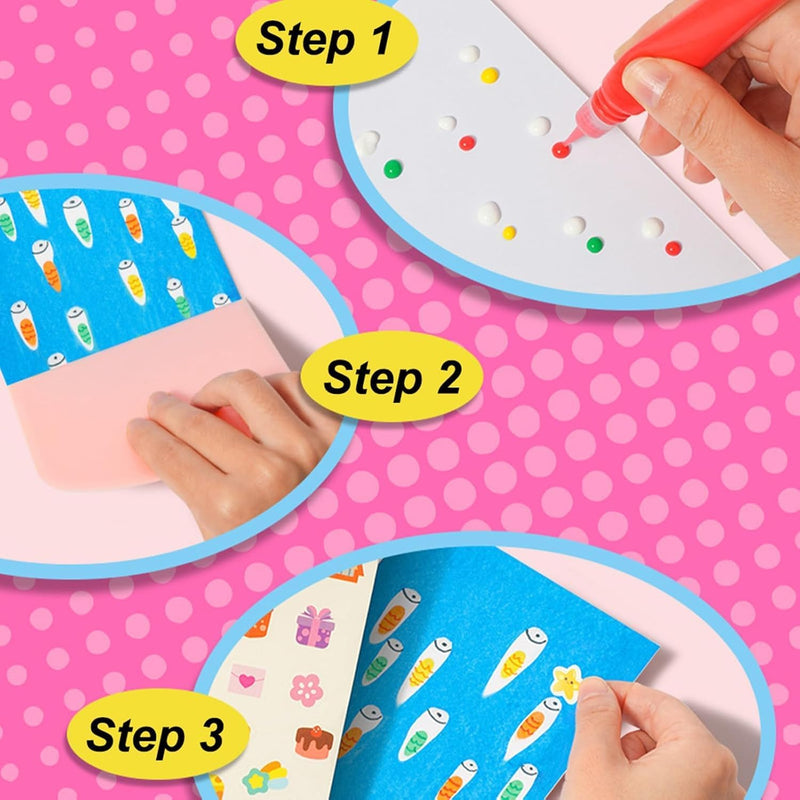 DIY Rainbow Scratch Art Postcard Set (20-Piece)