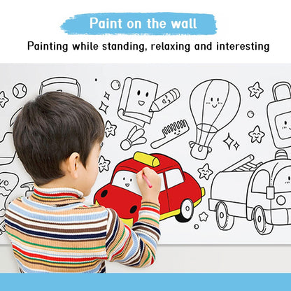 Colouring Paper Roll (Re-Stick)