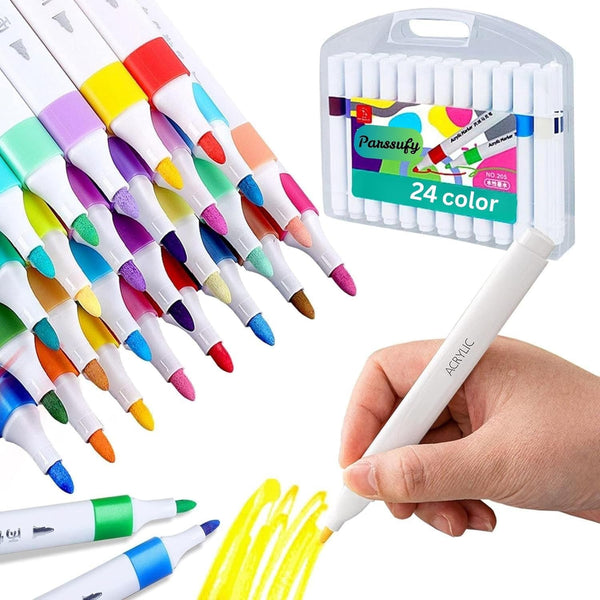 Premium 24 Colors Acrylic Paint Marker Pen Set