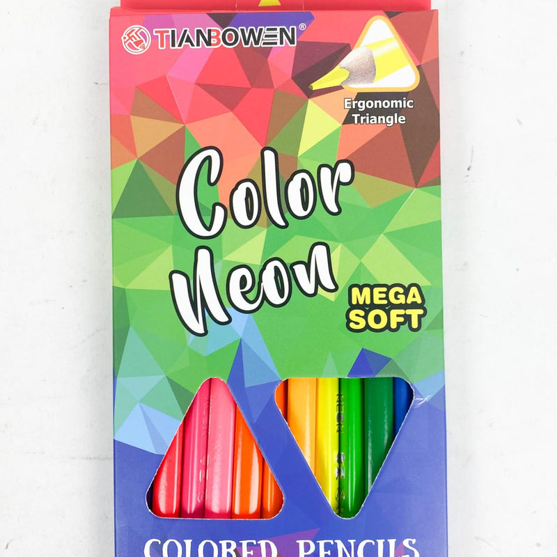 Neon Colour Pencils (12-Pack)