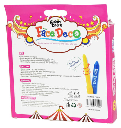 Face Deco 6-Color Painting Sticks Set