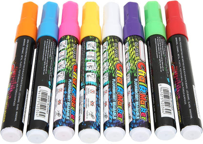 Liquid Chalk Markers Kit – 8 Vibrant Colors