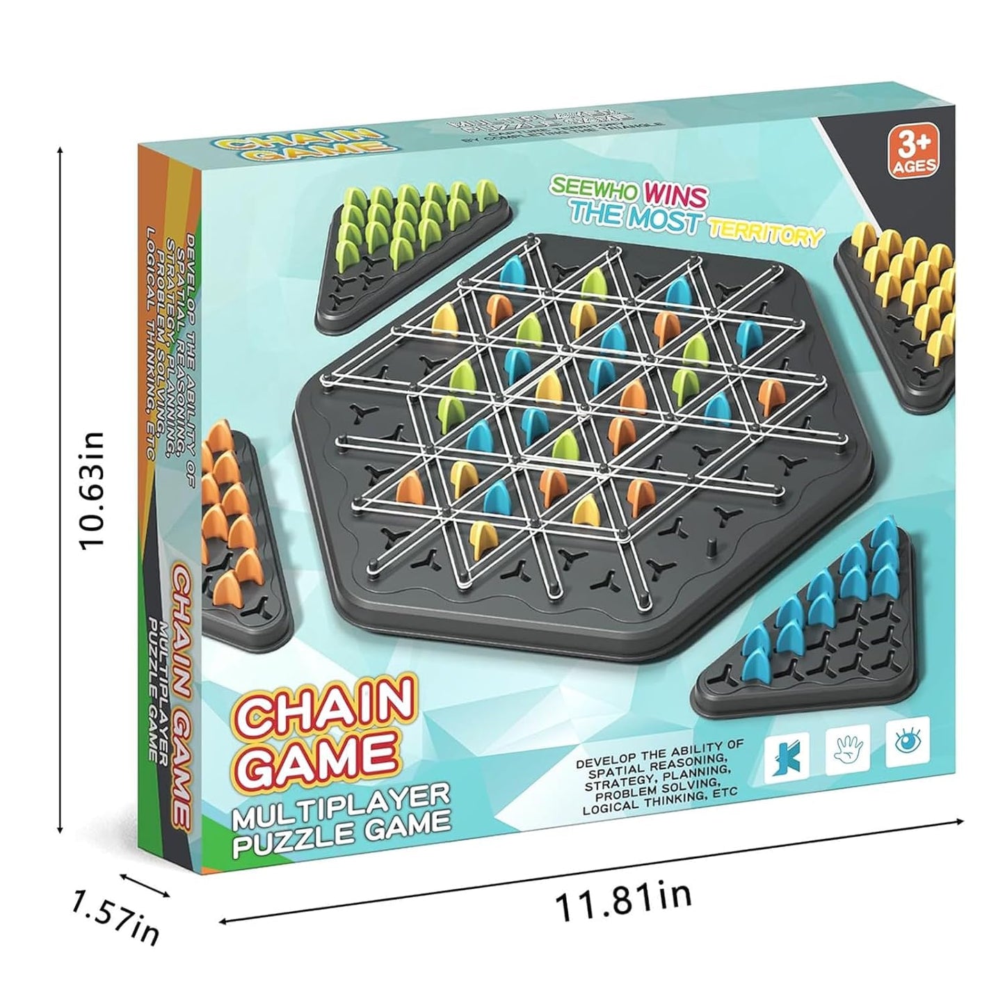 Triggle Chain Triangle Strategy Game