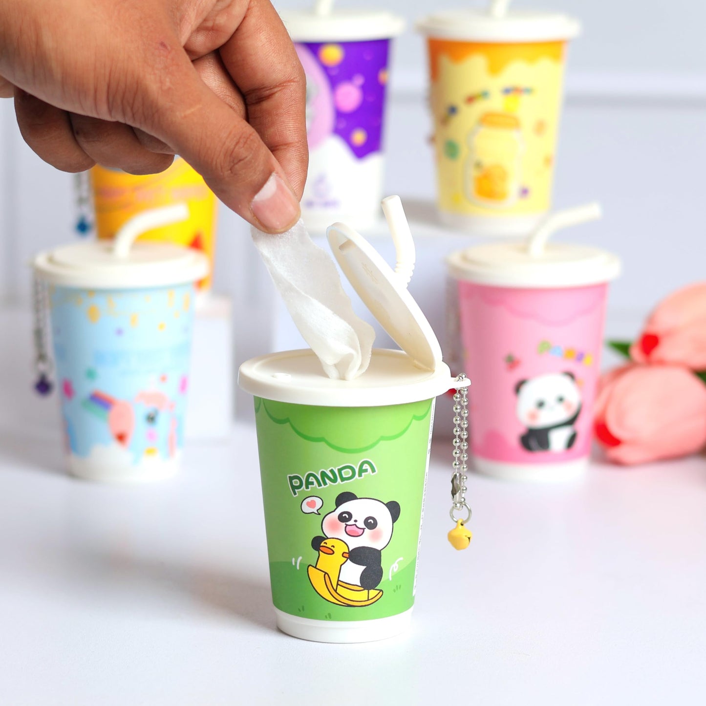 Cartoon Smoothie Cup Wet Wipes