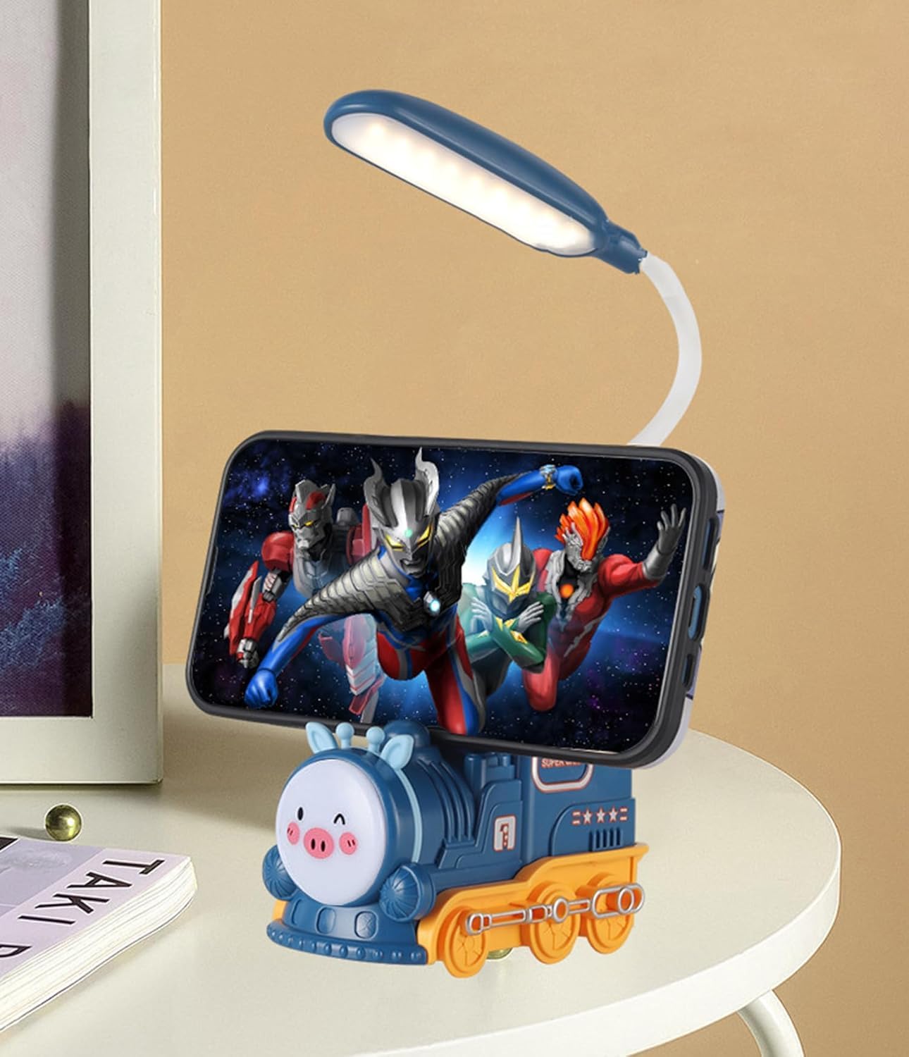 LED Train Desk Lamp with Pen Stand