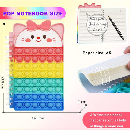 Pop Notebook, Push Bubble Spiral Notebook