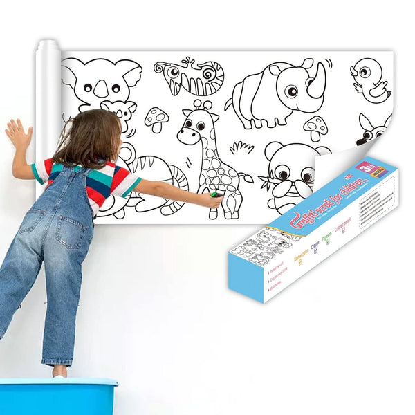 Colouring Paper Roll (Re-Stick)