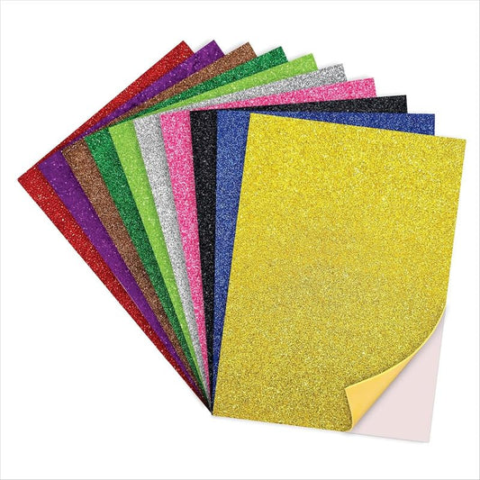 Self-Adhesive Glitter Paper Sheets
