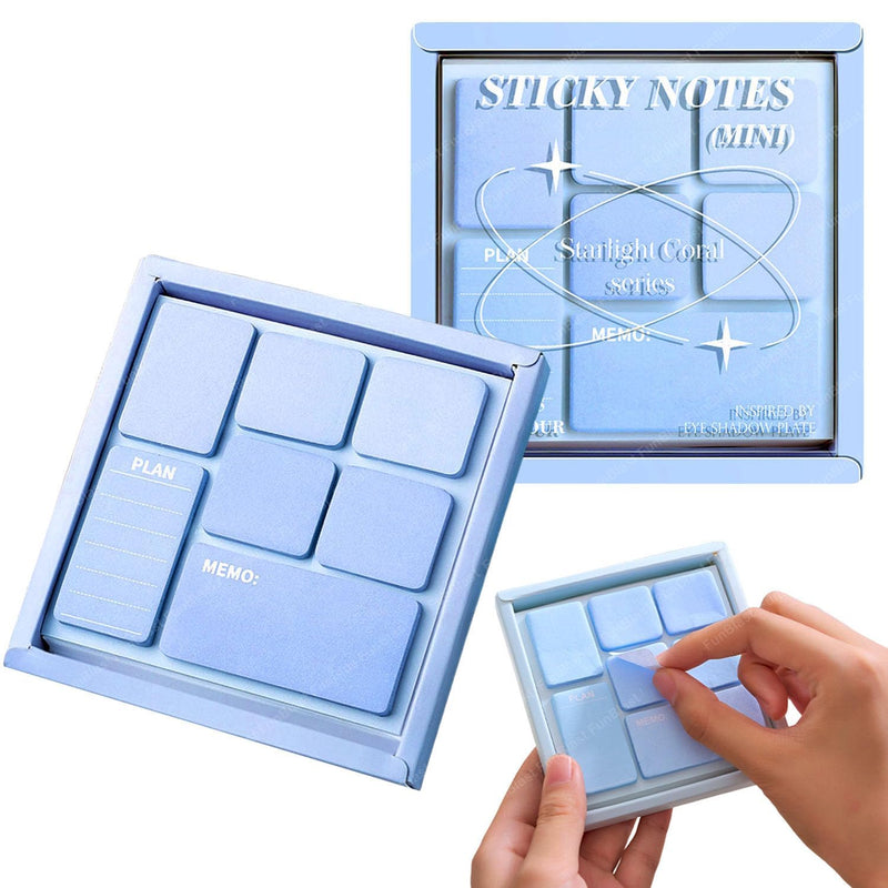 Sticky Notes Set (210 Sheets, 4 Sizes)