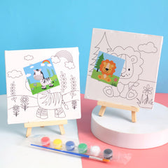 Canvas Paint Card with Mini Easel