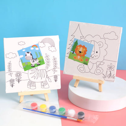 Canvas Paint Card with Mini Easel