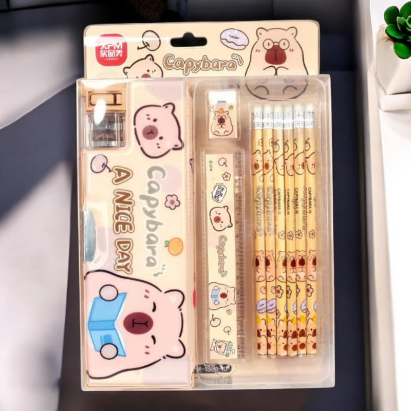 Cute Bunny Stationery Gift Set (9-Piece)