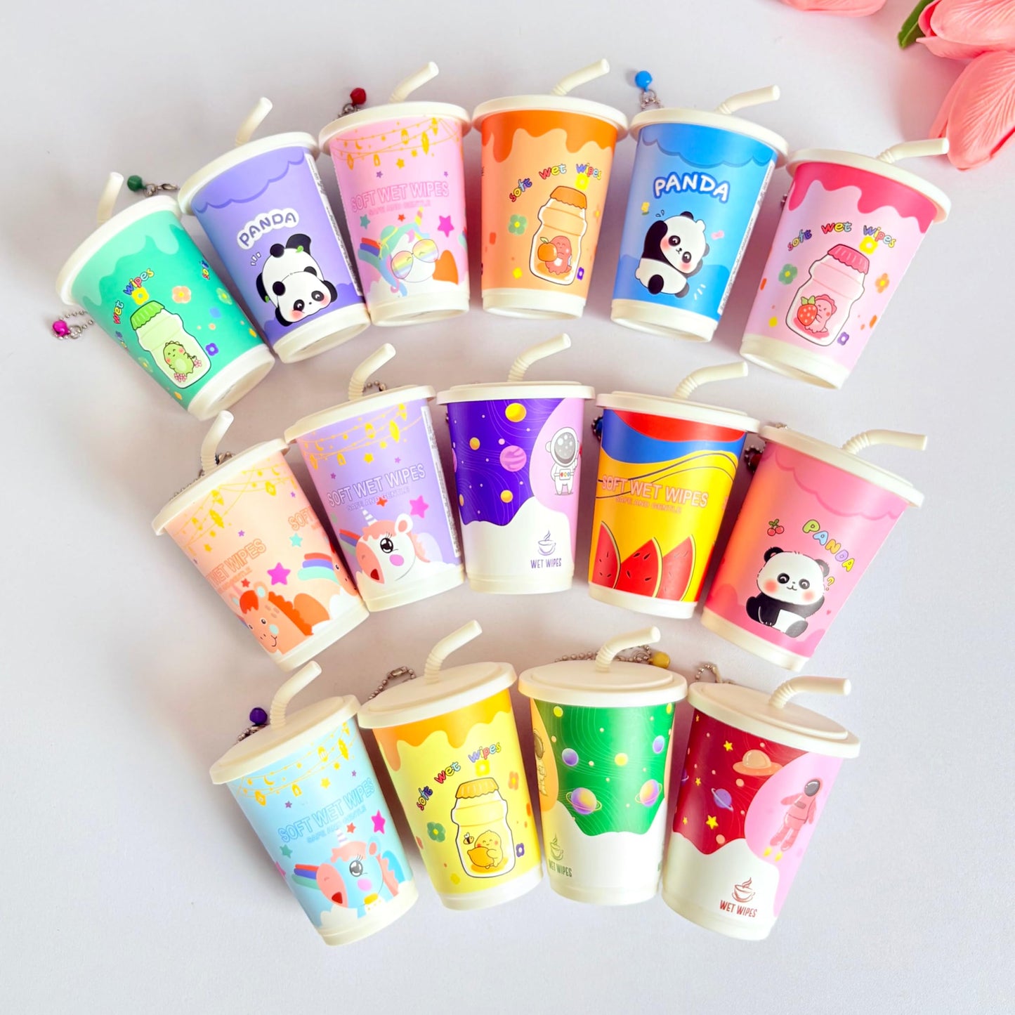 Cartoon Smoothie Cup Wet Wipes