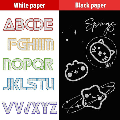 Outline Marker Set of 12 Metallic Colors