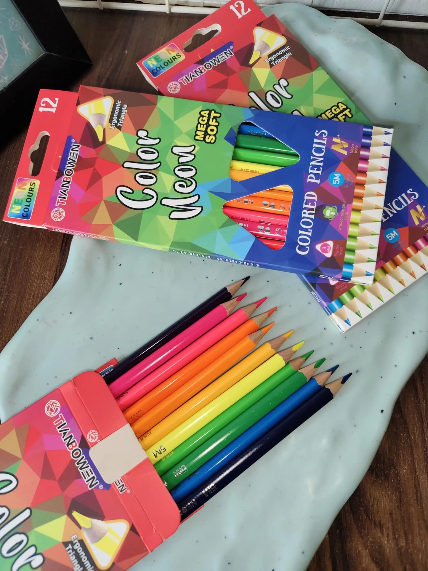 Neon Colour Pencils (12-Pack)