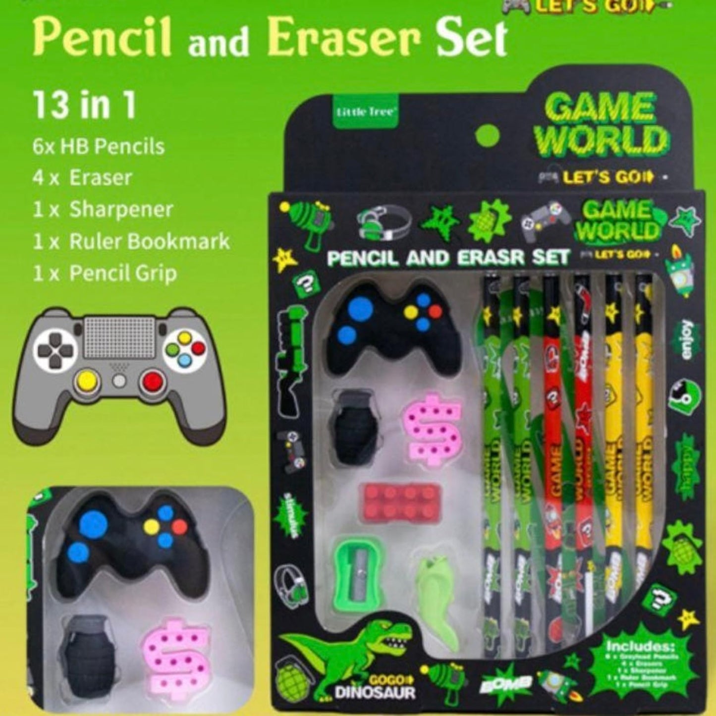 Cute Bunny Stationery Gift Set (9-Piece)