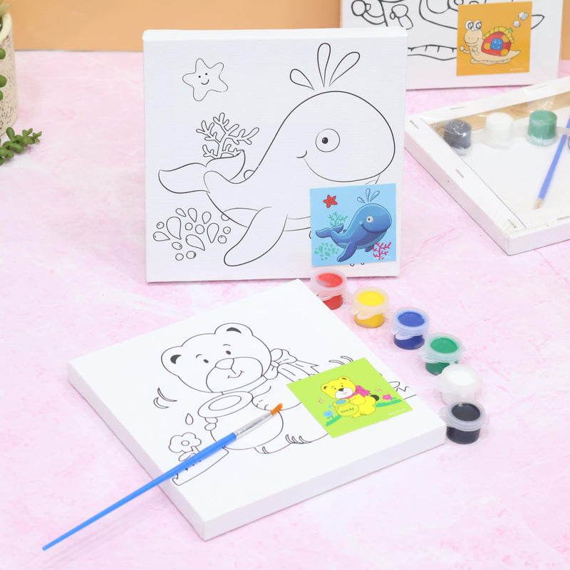 Canvas Paint Card with Mini Easel