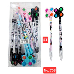 Spinner Top Gel Pen Set (12-Pack)