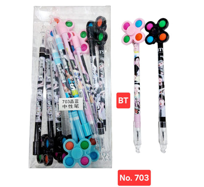 Spinner Top Gel Pen Set (12-Pack)