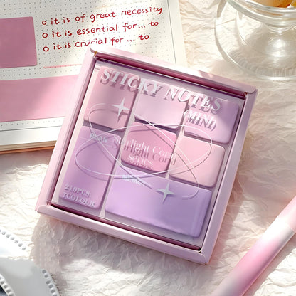 Sticky Notes Set (210 Sheets, 4 Sizes)