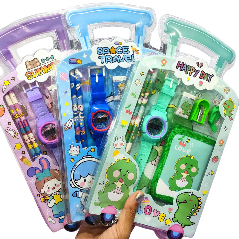 Cute Bunny Stationery Gift Set (9-Piece)