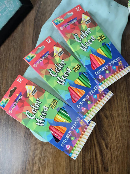 Neon Colour Pencils (12-Pack)
