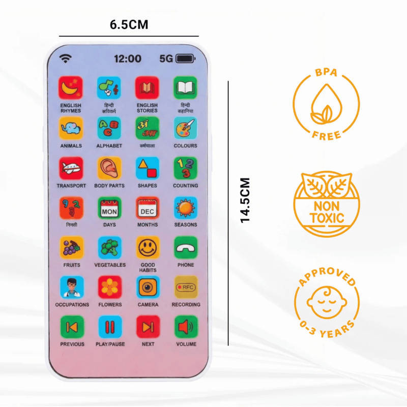 Kids Smart Educational Touch Phone Toy