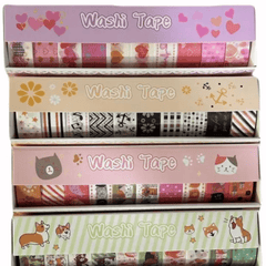 Multi-Design Washi Tape Set – 20 Rolls