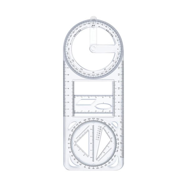 Multifunctional Geometric Ruler (Pack of 2)