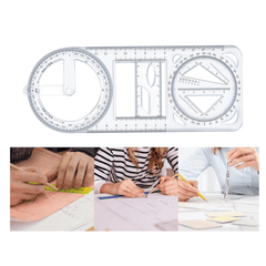 Multifunctional Geometric Ruler (Pack of 2)