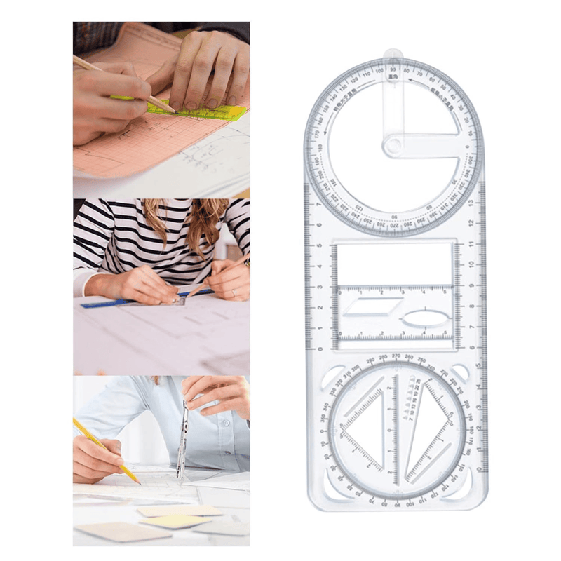 Multifunctional Geometric Ruler (Pack of 2)