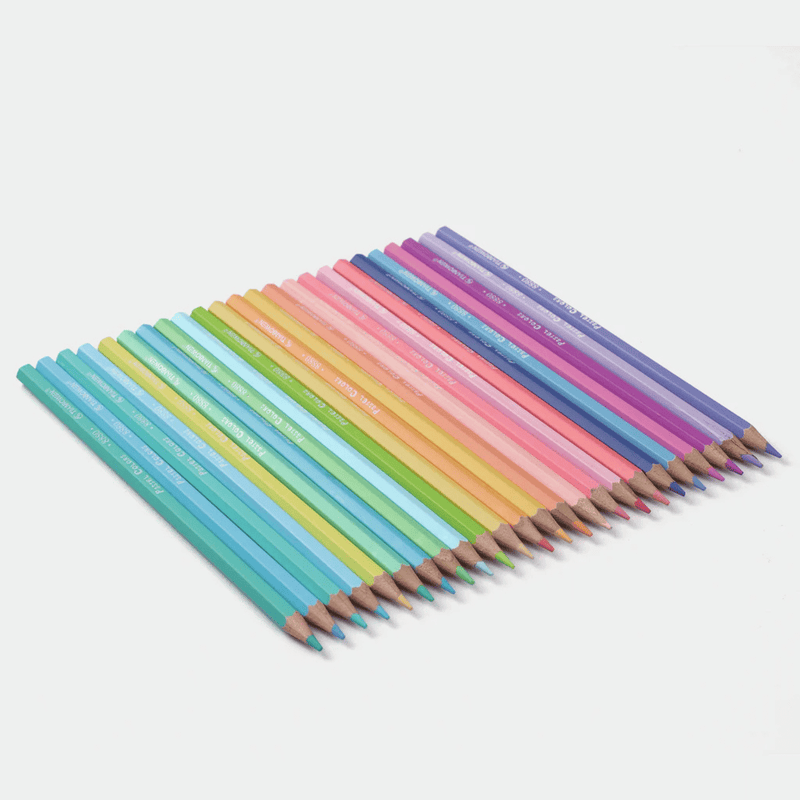 Pastel Colour Pencils (24 Premium Shades)