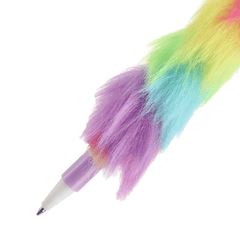 Soft Duck Fur Pen with Sunglasses- Blue  (Pack of 3)