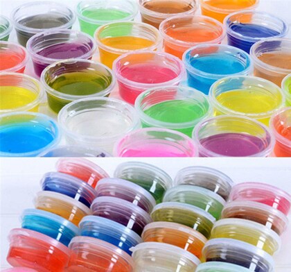 Sparkling Glittery Slime for Kids - Pack of 6