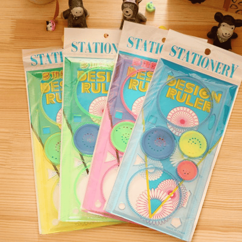 Spirograph Geometric Drawing Ruler (Pack of 2)